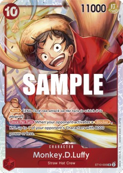 Monkey.D.Luffy (ST10-006) ST-10 Super Rare Near Mint Englisch