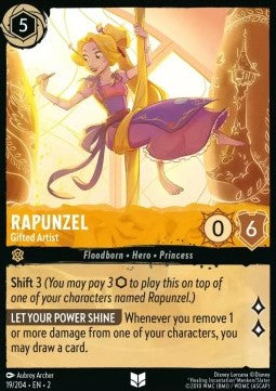 Rapunzel - Talantierte Künstlerin 2ROF-19 Uncommon Near Mint Deutsch Foil