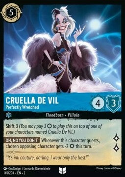Cruella De Vil - Fühlt sich elend 2ROF-145 Uncommon Near Mint Deutsch Foil