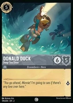 Donald Duck - Tiefseetaucher 2ROF-178 Common Near Mint Deutsch Foil