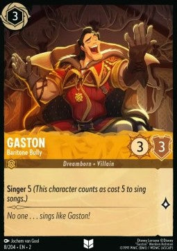 Gaston - Bariton-Bully 2ROF-8 Uncommon Near Mint Deutsch Foil