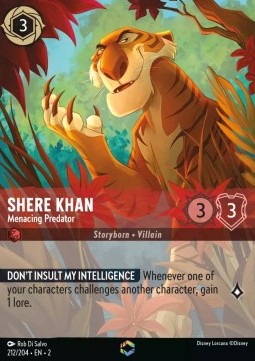 Shir Khan - Bedrohliches Raubtier 2ROF-212 Enchanted Near Mint Deutsch Foil