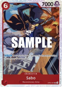 Sabo (OP05-007) (V.1) OP05 Super Rare Near Mint Englisch