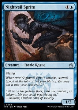 Nightveil Sprite RVR-52 Uncommon Near Mint Englisch