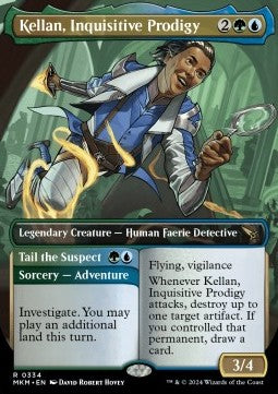 Kellan, Inquisitive Prodigy // Tail the Suspect XMKM-334 Rare Near Mint Englisch Foil