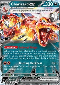 Charizard ex PAF-054 Double Rare Good Englisch