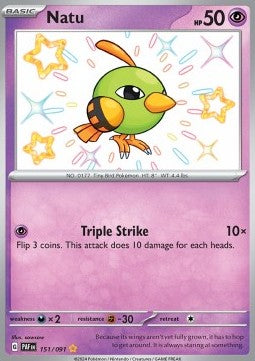 Natu PAF-151 Shiny Rare Near Mint Englisch