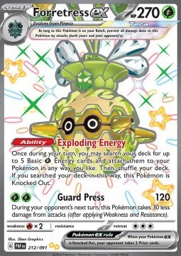 Forstellka ex PAF-212 Shiny Ultra Rare Near Mint Deutsch