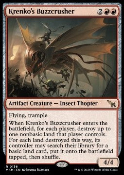 Krenko's Buzzcrusher MKM-136 Rare Near Mint Englisch Foil