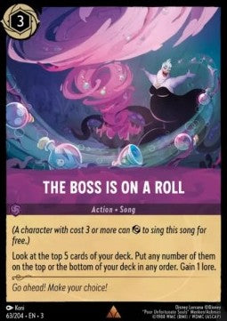 The Boss Is On A Roll 3INK-63 Rare Excellent Englisch