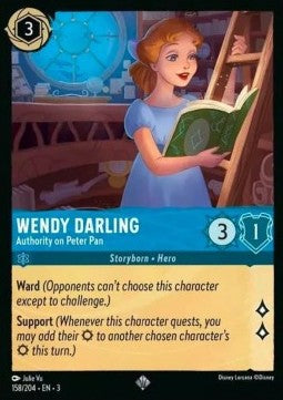 Wendy Darling - Anerkannte Autorität in Fragen zu Peter Pan 3INK-158 Super Rare Near Mint Deutsch Foil