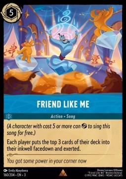 Friend Like Me 3INK-160 Rare Excellent Englisch