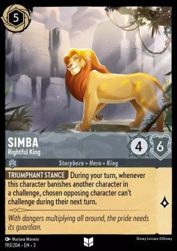 Simba - Rechtmäßiger König 3INK-193 Uncommon Near Mint Deutsch Foil