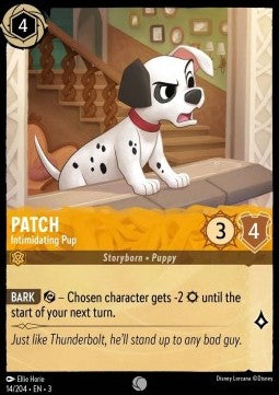 Patch - Intimidating Pup 3INK-14 Common Excellent Englisch Foil