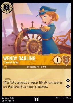 Wendy Darling - Talentierte Seglerin 3INK-23 Uncommon Near Mint Deutsch Foil