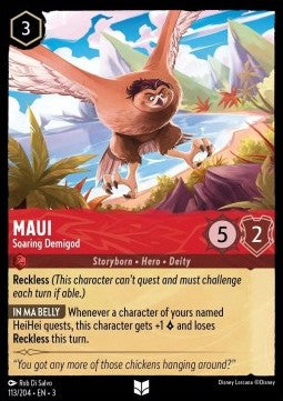 Maui - Aufstrebender Halbgott 3INK-113 Uncommon Near Mint Deutsch Foil