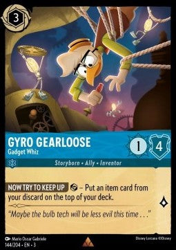 Gyro Gearloose - Gadget Whiz 3INK-144 Rare Excellent Englisch