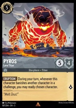 Vulkanos - Lava Titan 3INK-187 Rare Near Mint Deutsch Foil