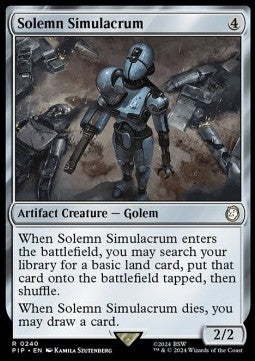 Solemn Simulacrum PIP-240 Rare Excellent Englisch Foil