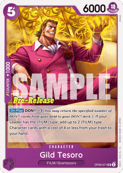 Gild Tesoro (OP06-071) OP06P Uncommon Excellent Englisch