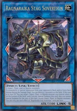 Ragnaraika-Hirschherrscher (V.1) LEDE-050 Ultra Rare Good Deutsch 1. Auflage