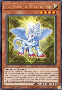 Lightsworn Dragonling (V.1) LEDE-EN023 Ultra Rare Excellent Englisch 1. Auflage
