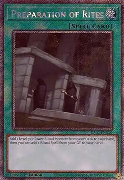 Vorbereitung der Riten RA02-DE056 Platinum Secret Rare Near Mint Deutsch 1. Auflage