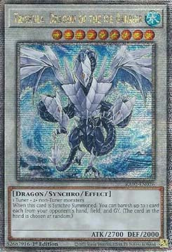 Trishula, Drache der Eisbarriere (V.5) RA02-026 Quarter Century Secret Rare Excellent Deutsch 1. Auflage