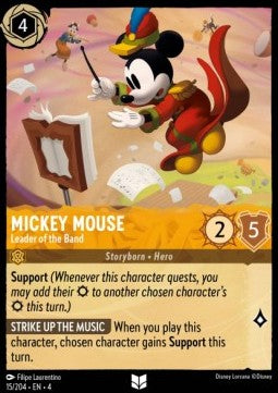 Micky Maus - Dirigent 4URS-15 Uncommon Near Mint Deutsch Foil
