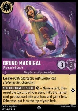 Bruno Madrigal - Unentdeckter Onkel 4URS-39 Super Rare Near Mint Deutsch Foil