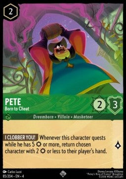 Pete - Born to Cheat 4URS-85 Super Rare Near Mint Englisch