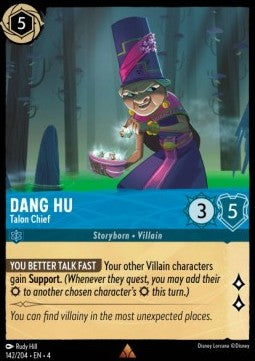 Dang Hu - Talon Chief 4URS-142 Rare Excellent Englisch