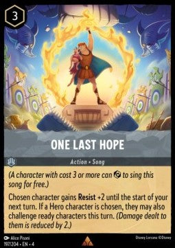 One Last Hope 4URS-197 Rare Excellent Englisch
