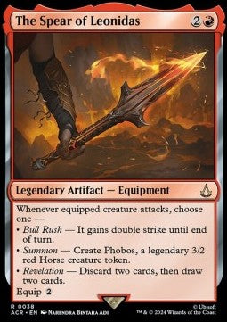 Der Speer des Leonidas ACR-38 Rare Excellent Deutsch Foil