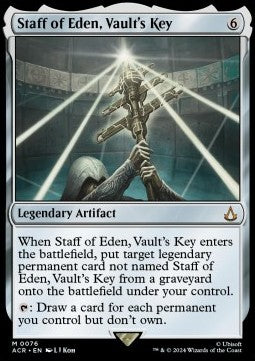 Staff of Eden, Vault's Key ACR-76 Mythic Near Mint Englisch