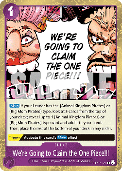 We're Going to Claim the One Piece!!! (OP07-077) OP07 Rare Near Mint Englisch