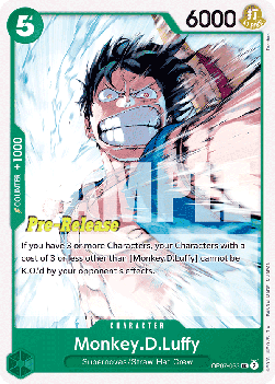 Monkey.D.Luffy (OP07-033) OP07P Uncommon Near Mint Englisch