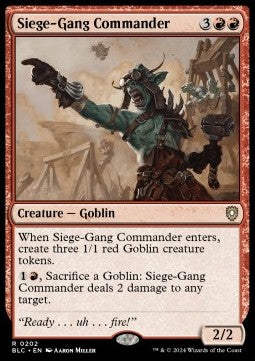 Siege-Gang Commander BLC-202 Rare Near Mint Englisch