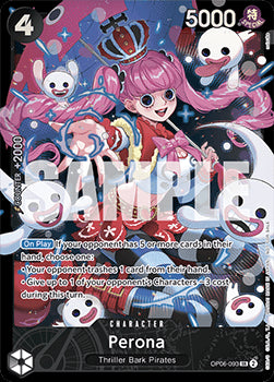 Perona (OP06-093) (V.1) STP Super Rare MT Englisch