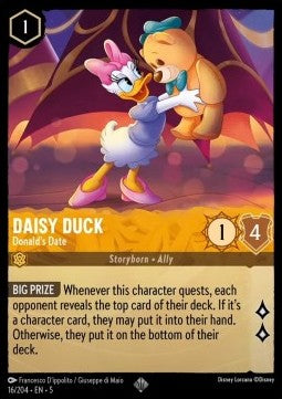 Daisy Duck - Donalds Verabredung 5SSK-16 Super Rare Near Mint Deutsch Foil
