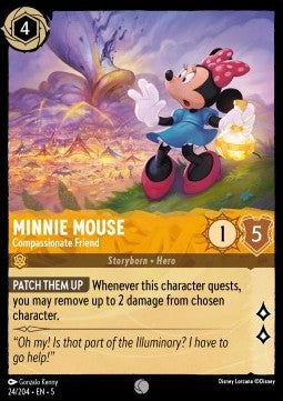 Minnie Maus - Mitfühlende Freundin 5SSK-24 Common Near Mint Deutsch Foil