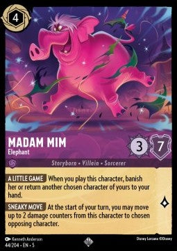 Madame Mim - Elefant 5SSK-44 Super Rare Near Mint Deutsch Foil