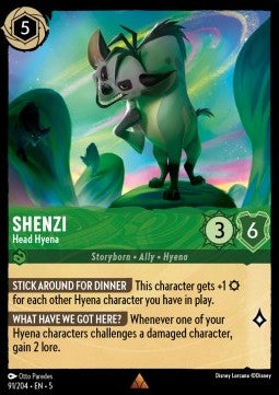 Shenzi - Leithyäne 5SSK-91 Rare Near Mint Deutsch