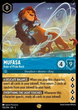 Mufasa - Herrscher des Königsfelsens 5SSK-150 Legendary Near Mint Deutsch