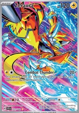 Zeraora SCR-151 Illustration Rare Near Mint Deutsch