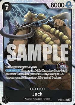 Jack (OP08-084) (V.1) OP08 Super Rare Excellent Englisch
