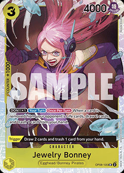 Jewelry Bonney (OP08-105) (V.1) OP08 Super Rare Boosterfrisch Englisch