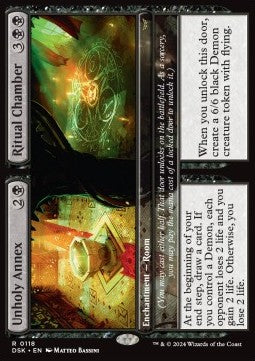 Unholy Annex // Ritual Chamber DSK-118 Rare Near Mint Englisch Foil