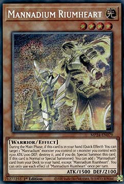 Mannadium Riumheart MP24-DE079 Secret Rare Near Mint Deutsch 1. Auflage