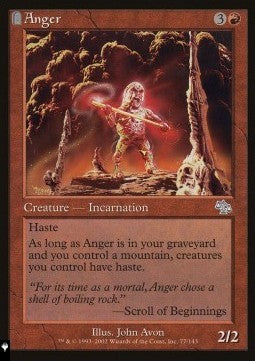 Anger MB2R- Uncommon Near Mint Englisch